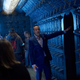 Joseph Mallozzi shows off a starship set. Image: Steve Wilkie/Syfy